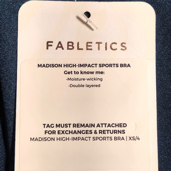 Fabletics Madison High-Impact Sports Bra X-Small - Picture 6 of 11